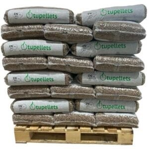 100 % Natürliche Holzpellets zum Heizen - 1 Palette mit 65 Säcken à 15 kg