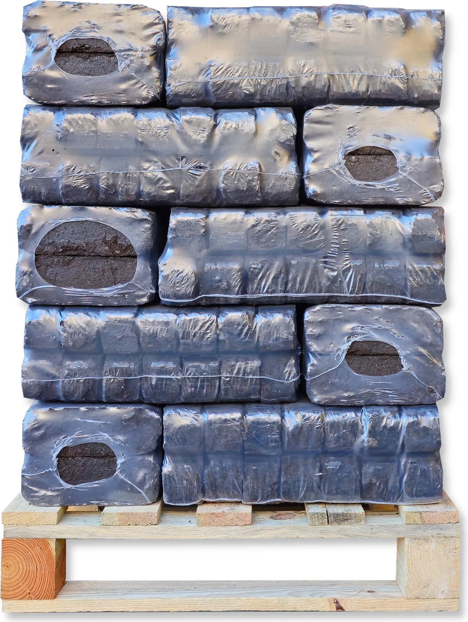 300 kg Torf Briketts Hartholzbriketts Torfkohle Naturkohle aus hochreinem Torf - 30 x 10 kg Torfbrikett auf Palette - Energie Kienbacher – Image 3