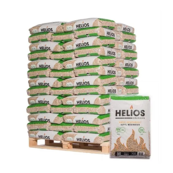 HELIOS Holzpellets ENplus A1 – Premium Heizpellets aus 100 % Nadelholz