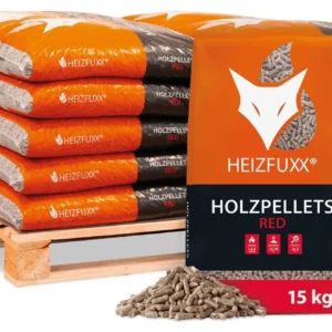 Heizfuxx Holzpellets Red 15kg x 20 Sack 300kg Palette