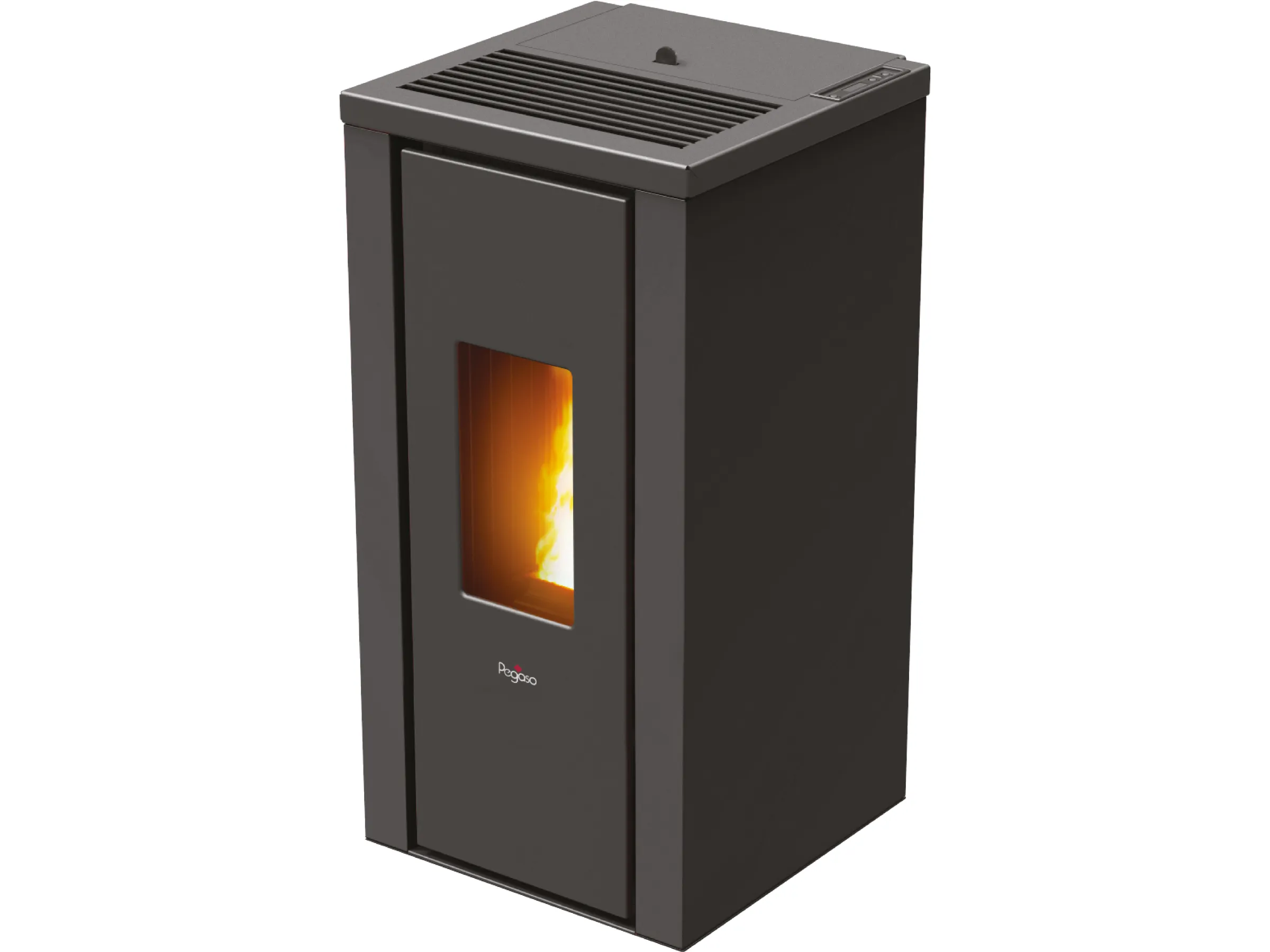 PEGASO Pelletofen Vera Stahl Anthrazit 7 kW mit Automatik – Image 2