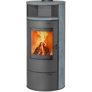 Thermia Kamin-Ofen München V3 Guss-Grau Speck-Stein Automatik